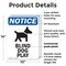 Signmission Blind Dog At Play, 10 in W x Rectangle, Plastic OS-2PACK-NS-P-1014-V-10367 - alternate 4